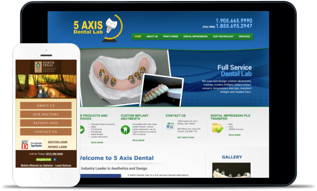 نمونه طراحی وب سایت لابراتوارهای دندانپزشکی