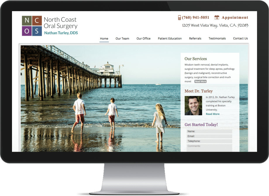 oral surgery web development example